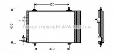 AVA QUALITY COOLING pea5193d -  Конденсатор, кондиционер